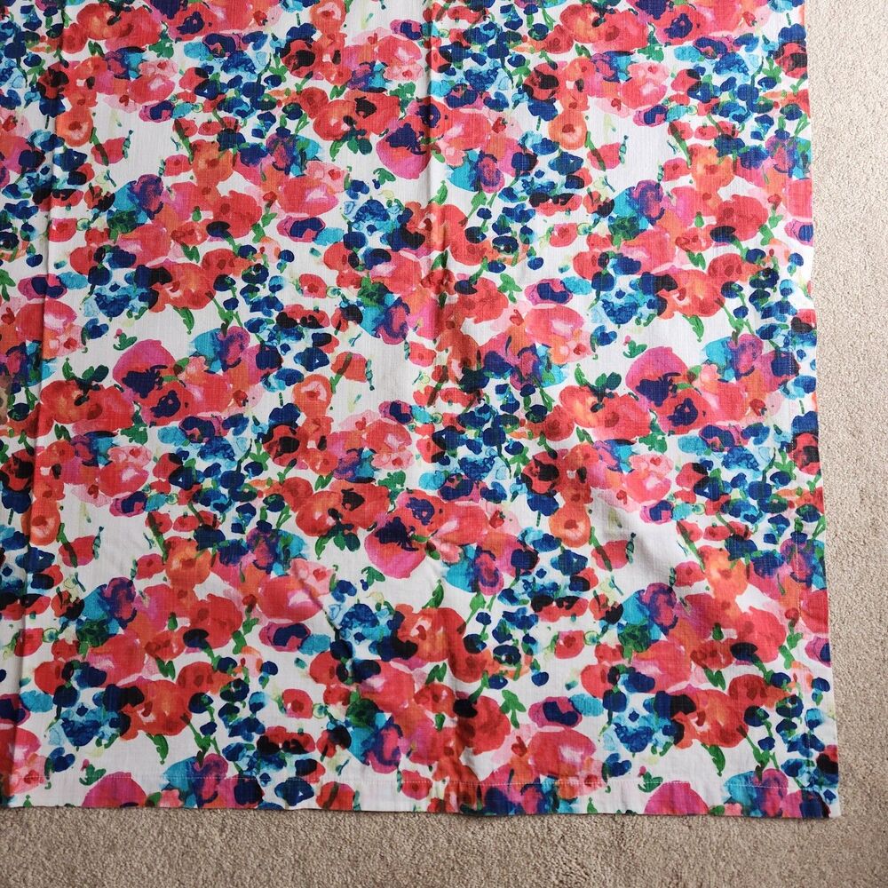 kate spade Rosa Terrace rectangular Tablecloth Floral Pink Blue 61 x 79 Oblong - Picture 6 of 7